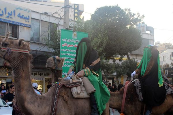 حرکت نمادین کاروان اسرای کربلا در فردیس