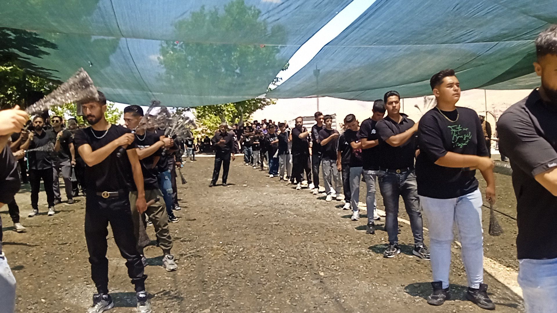 عزاداری چهار مین روز از ماه محرم در بوژ آباد میهمان قاب پانا