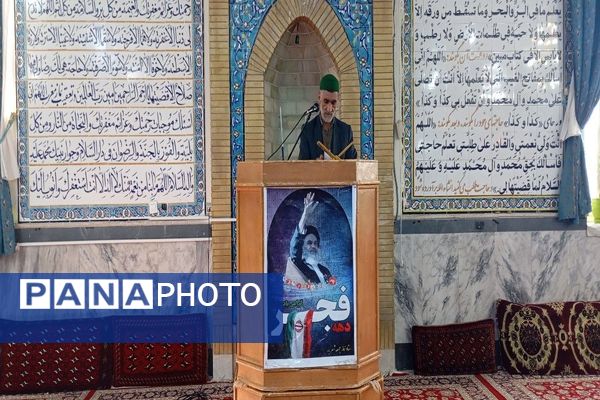 اقامه نماز عبادی،سیاسی جمعه همزمان با ایام دهه فجر در شهر بار نیشابور