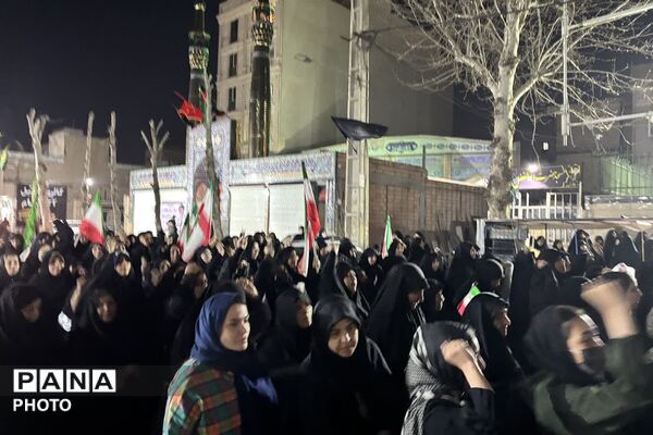 سوگواری مردم چهاردانگه در شهادت رهبر انقلاب اسلامی