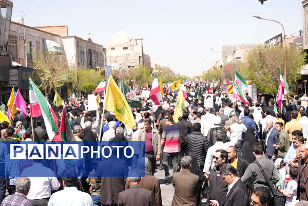 راهپیمایی روز قدس در یزد