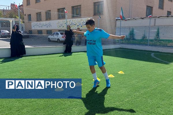 افتتاح زمین چمن مدرسه امام رضا(ع) پردیس