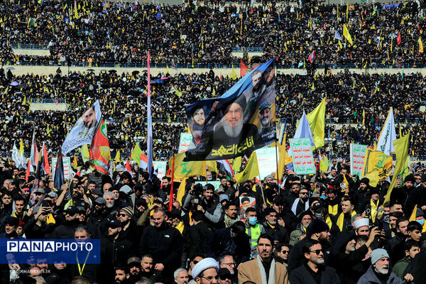 تشییع پیکر شهیدان سیدحسن نصرالله و سیدهاشم صفی الدین