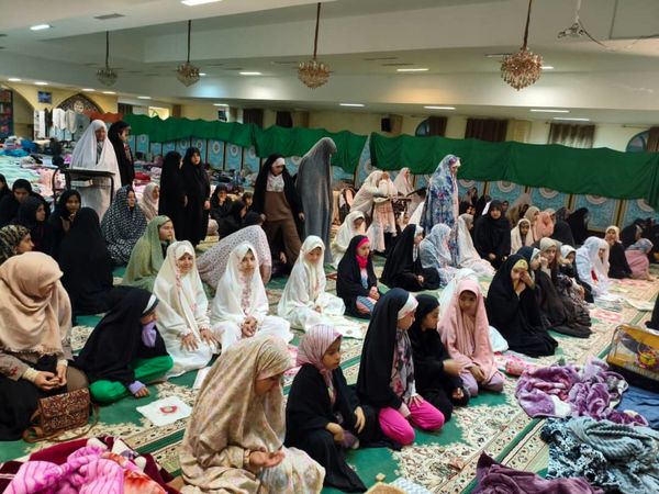 لحظات ناب اعتکاف دانش‌آموزی دختران در جاسک