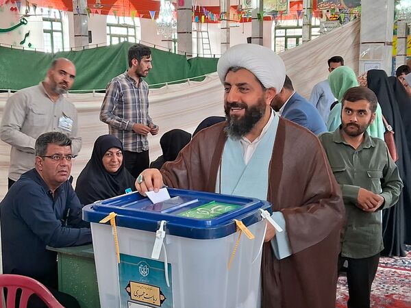 حضور مردم گالیکش پای صندوق‌های رأی