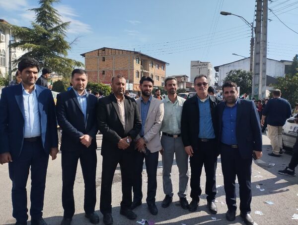 مراسم راهپیمایی ۱۳ آبان در شهرستان میاندورود
