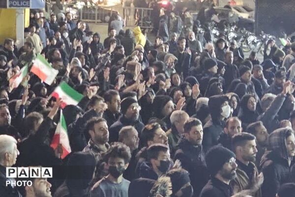 خروش مردم شهرستان قدس در شب‌های عزاداری امام شهیدمان