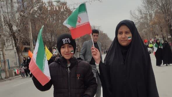 راهپیمایی پرشور در خرم آباد