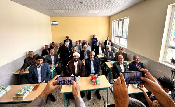  افتتاحیه مدرسه ۶ کلاسه نسیم دانایی روستای فدافن
