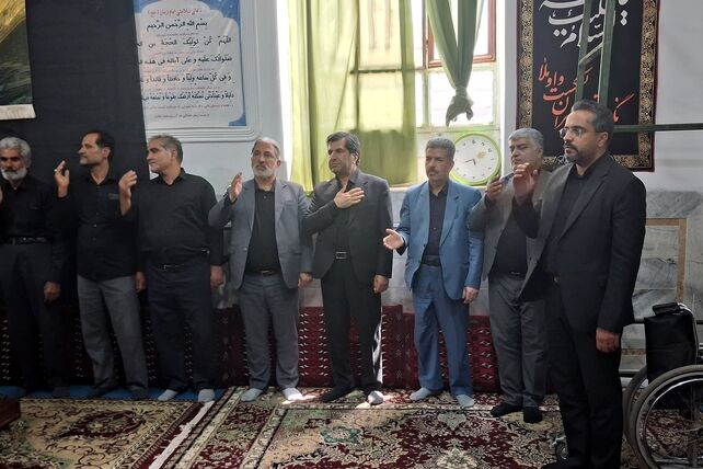 حضور نماینده شهرستان های بیرجند، درمیان و خوسف در مجلس شورای اسلامی در عزاداری  روستای حسن آباد
