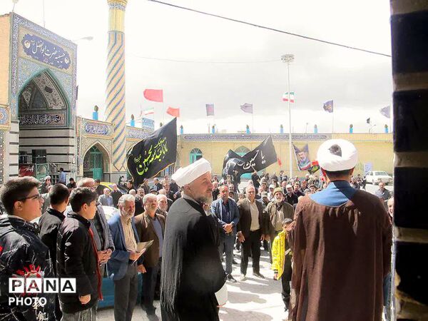 دسته عزاداری اربعین شهادت رهبر معظم انقلاب و دانش‌آموزان شهید میناب در شهرکیان