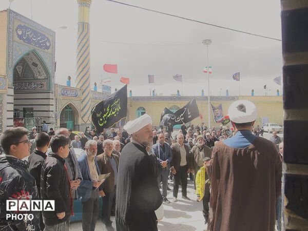 دسته عزاداری اربعین شهادت رهبر معظم انقلاب و دانش‌آموزان شهید میناب در شهرکیان