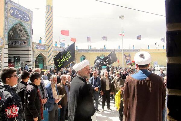 دسته عزاداری اربعین شهادت رهبر معظم انقلاب و دانش‌آموزان شهید میناب در شهرکیان