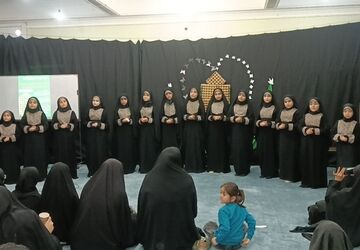 مراسم عزاداری حضرت فاطمه زهرا (س)در ناحیه یک استان قزوین برگزار شد