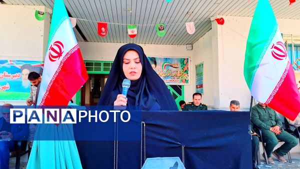 استقبال از شهدای گمنام در دبیرستان حضرت زینب(س) شهرستان لنده