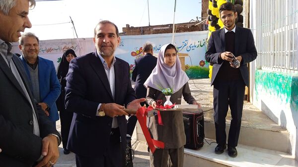 آیین افتتاح پایگاه نهضت سواد آموزی در دبستان شهید نجفی فدافن