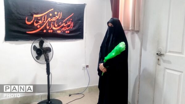 مراسم عزاداری دختران نوجوان در هیئت بنات الزهرا نظرآباد