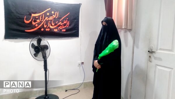مراسم عزاداری دختران نوجوان در هیئت بنات الزهرا نظرآباد