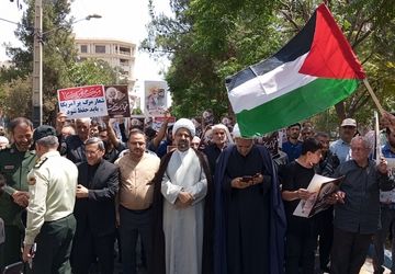 راهپیمایی مردم ولایت‌مدار رباط‌کریم در محکومیت شهادت اسماعیل هنیه