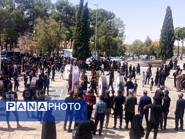 مراسم تشییع نمادین پیکر امام رضا (ع) در کاشمر