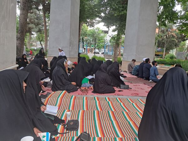 مراسم شهادت امام محمد باقر (ع) درکنار شهدای گمنام پارک وحدت آشخانه