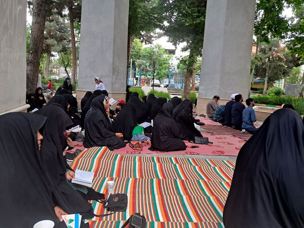 مراسم شهادت امام محمد باقر (ع) درکنار شهدای گمنام پارک وحدت آشخانه