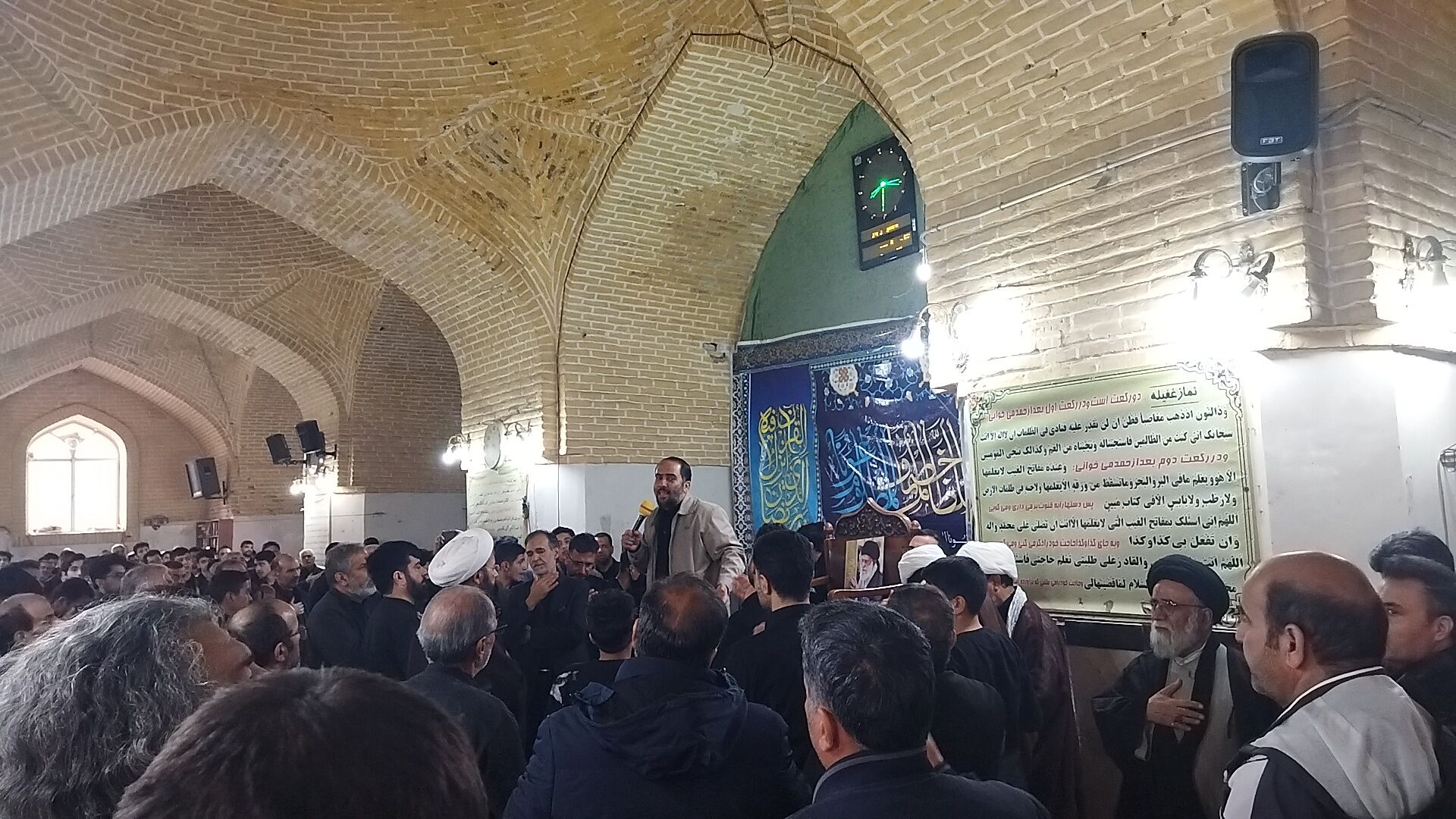 عزاداری مردم نیشابور برای شهادت رهبر عزیز انقلاب اسلامی 