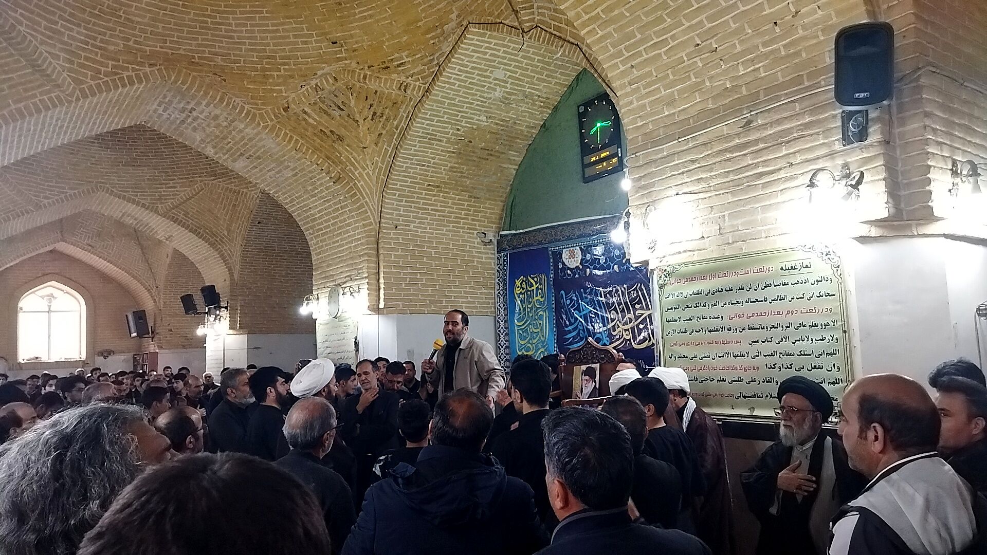 عزاداری مردم نیشابور برای شهادت رهبر عزیز انقلاب اسلامی 