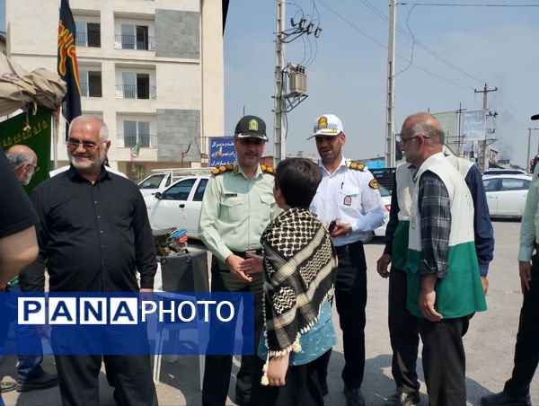 برپایی موکب امام رضا(ع) در میاندورود 