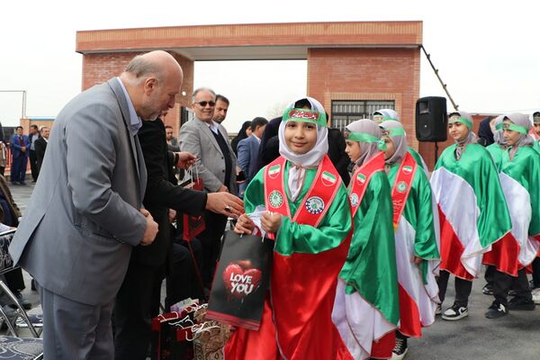 آیین افتتاح مدرسه ۱۴ کلاسه روستای خیرآباد