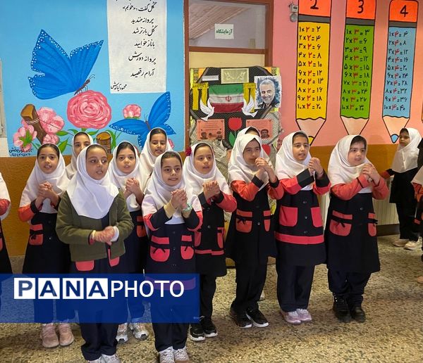 صبحگاه در مدرسه پاهکیده املش