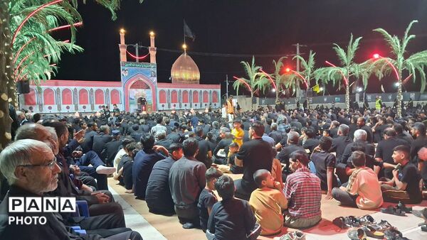 برگزاری مراسم شب هفتم محرم در روستای حاجی آباد
