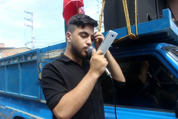 پیاده‌روی جاماندگان اربعین در گلوگاه 