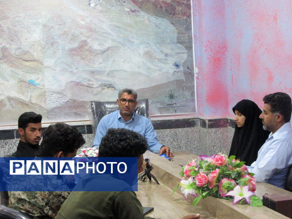 تجلیل از دانش‌آموزان خبرنگار پانای شهرستان بشاگرد 