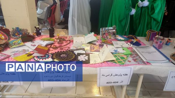 برپایی نمایشگاه به‌مناسبت هفته پژوهش در مدرسه کمایی‌مقدم یاسوج