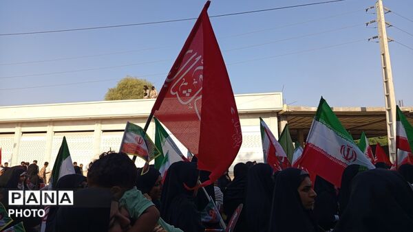 میناب به رنگ ایران؛ اجتماع گسترده «جان‌فدایان ایران»