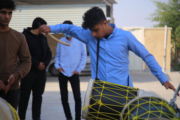 مراسم عزاداری ایام فاطمیه توسط دانش‌آموزان تنگستانی
