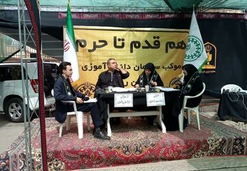 موکب «هم‌قدم تا حرم»؛ میعادگاه خادمان دانش‌آموز