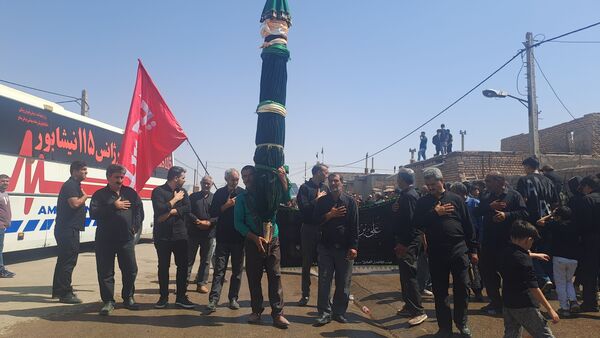 مراسم عزاداری و زنجیر زنی شهادت امام حسن مجتبی(ع) و رحلت پیامبر اکرم (ص) در  روستای کفکی خراسان رضوی