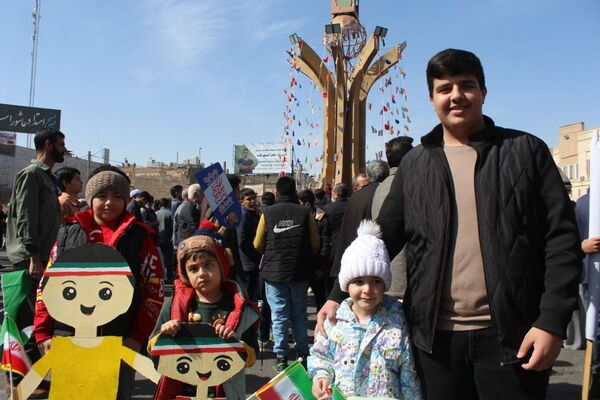 راهپیمایی ۲۲ بهمن در شهرستان بم 