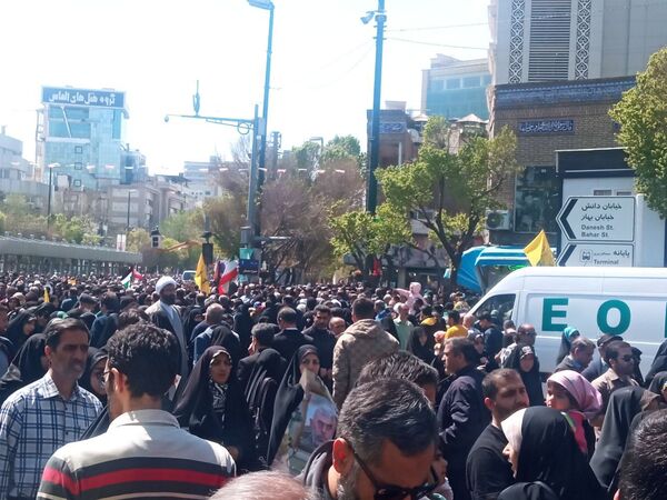 حضور پرشور مشهدی‌ها در راهپیمایی روز قدس؛ فریاد حمایت از فلسطین