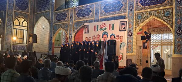 مراسم نخستین سالگرد شهدای خدمت در گلزار شهدای گمنام نیشابور 