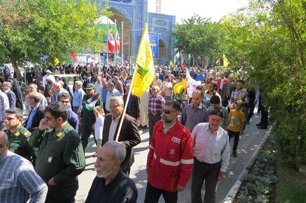 راهپیمایی سراسری محکومیت جنایات رژیم صهیونیستی شهرستان بجنورد