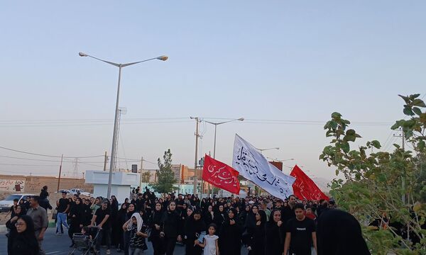 پیاده روی جاماندگان اربعین در کاشمر