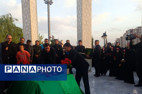 افتتاحیه یادمان شهدای گمنام بوستان ارغوان در نیشابور 