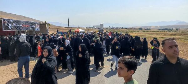 پیاده‌روی جاماندگان اربعین حسینی در نورآباد