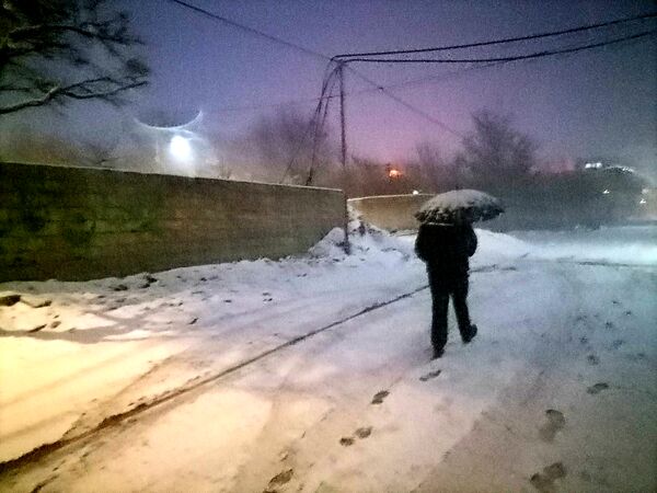 گذری بر بارش برف زمستانی در شهر بار