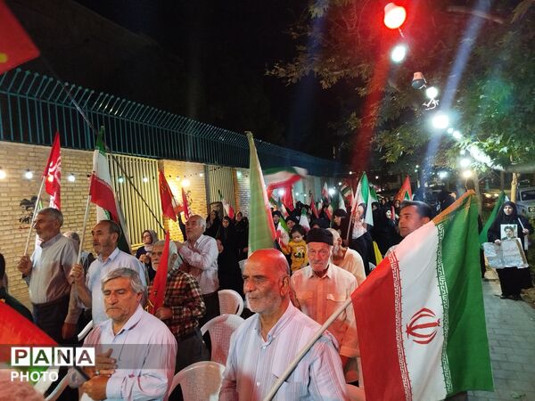 مراسم گرامیداشت هفته دفاع مقدس در میدان حافظ شهرستان نیشابور 