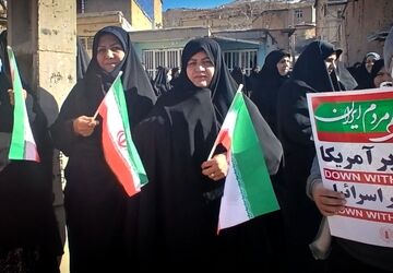 راهپیمایی ۲۲ بهمن در شهر چلیچه