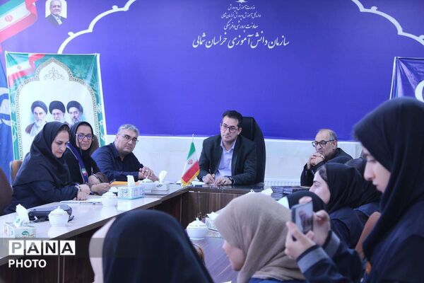 دیدار مدیرکل آموزش‌وپرورش خراسان شمالی با خبرنگاران دانش‌آموز پانا
